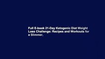Full E-book 21-Day Ketogenic Diet Weight Loss Challenge: Recipes and Workouts for a Slimmer,