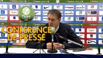 Conférence de presse Châteauroux - RC Lens (3-2) : Nicolas USAI (LBC) - Philippe  MONTANIER (RCL) - 2019/2020