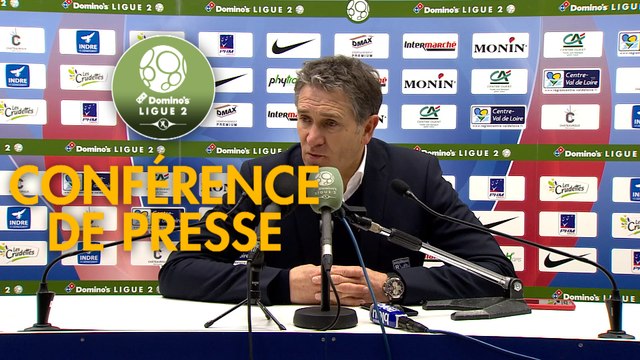 Conférence de presse Châteauroux - RC Lens (3-2) : Nicolas USAI (LBC) - Philippe MONTANIER (RCL) - 2019/2020