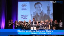 PEZENAS POLITIQUE - Intervention d'Armand Rivière lors de la réunion publique le printemps de Pézenas -
