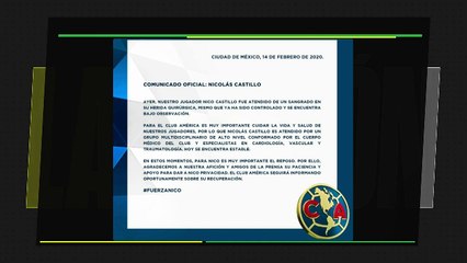 Tras operación, Nico Castillo sigue en recuperación