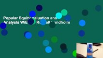 Popular Equity Valuation and Analysis W/Eval - Russell Lundholm