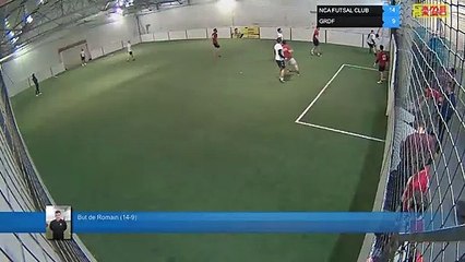 But de Romain  (14-9) - NCA FUTSAL CLUB Vs GRDF - 17/02/20 19:07 - LIGUE 3 - Poitiers Game Parc