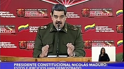 Maduro dice no tener “miedo a un combate militar” en Venezuela