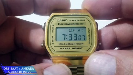 CASIO A168 AYAR VE ÖZELLİKLERİ - CASIO A168 ADJUSTMENT AND FEATURES