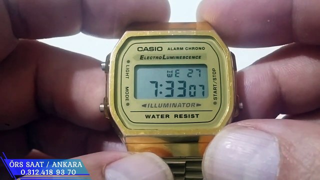 CASIO A168 AYAR VE ÖZELLİKLERİ - CASIO A168 ADJUSTMENT AND FEATURES