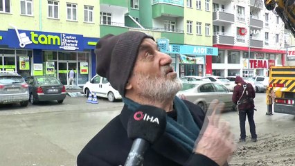 Erzurum’da buz kırma timleri iş başında