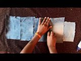 Convert old jeans into multipurpose wall hanging/diy/denim reuse idea.