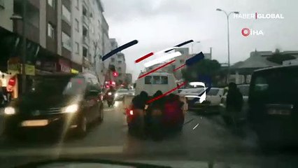 Çocukların tehlikeli oyunu kamerada