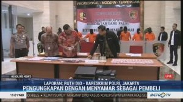 Polisi Tangkap Delapan Tersangka Sindikat Jual Beli Uang Palsu