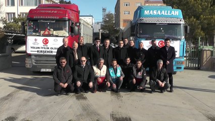 Kırşehir'den İdlib'e 2 tır insani yardım gönderildi - KIRŞEHİR