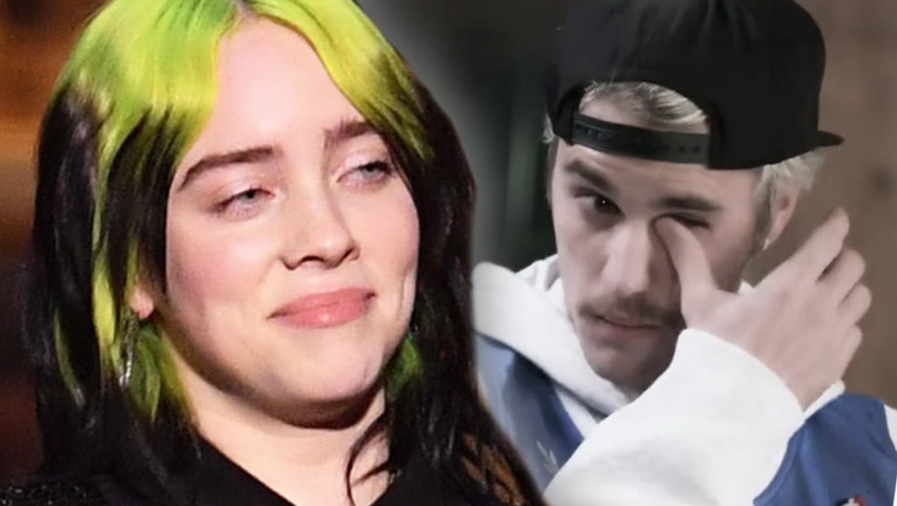 Billie Eilish Reacts To Justin Bieber Crying & Gets Emotional At Brit Awards
