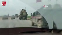 Kamışlı'da ABD zırhlı aracı, Ruslara ait zırhlı aracın önüne kırdı