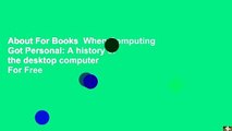 About For Books  When Computing Got Personal: A history of the desktop computer  For Free