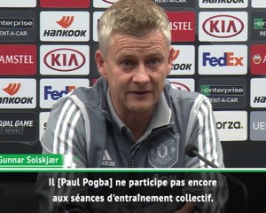 Man United - Pogba n'est pas proche d'un retour, selon Solskjær