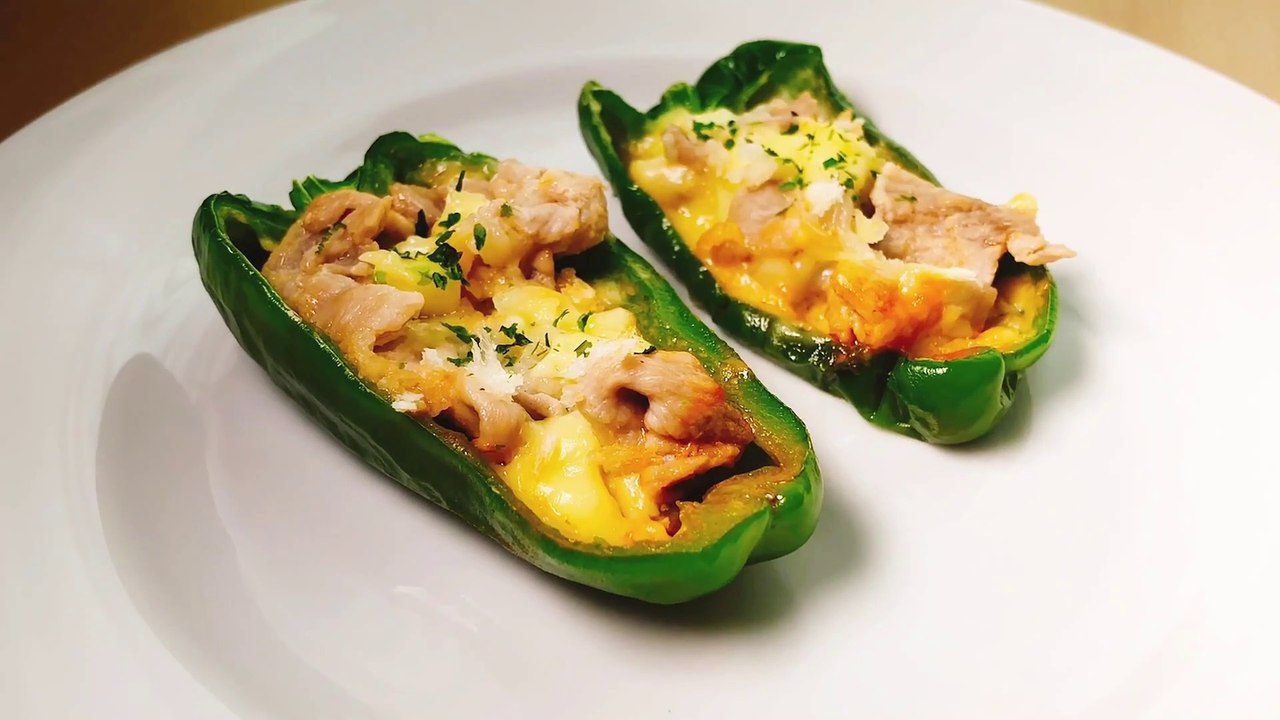 簡単！ピーマン・ピザ♪【簡単レシピ・料理】/recipe、cooking、howto、cuisine、pizza、simple、Recettes faciles、Cuisson facile、green pepper、Poivron vert、簡単料理