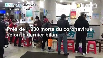Coronavirus: près de 1.900 morts, l'OMS contre toute mesure disproportionnée