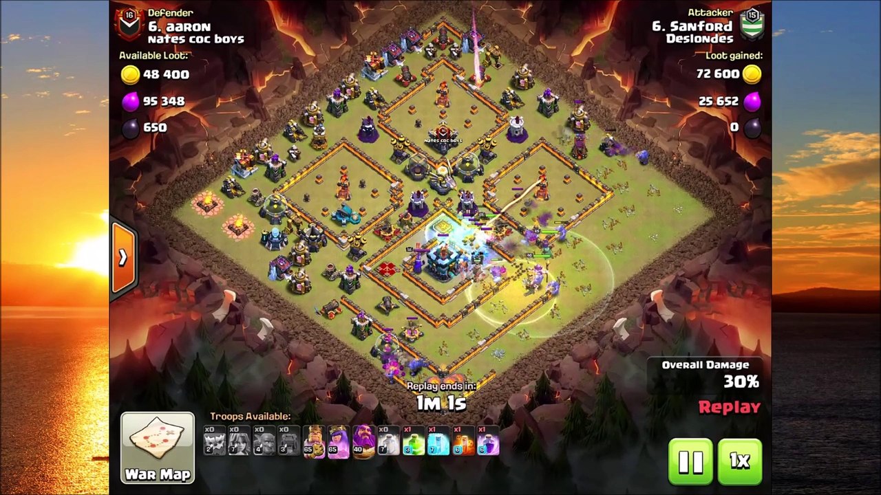 Deslondes February SC CWL War 2 - 2 star hit ups