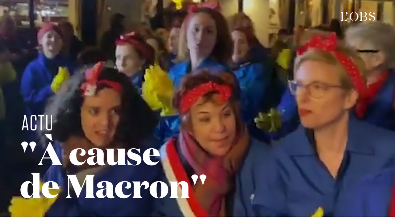 Contre la réforme des retraites, Manon Aubry, Esther Benbassa et Clémentine Autain en"Rosie"