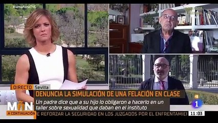 Este es el nivel de TVE, vean cómo justifican la escenificación de una felación en un instituto de Almería