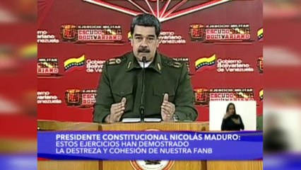 Maduro responde a Trump que no temen combatir "con las armas"
