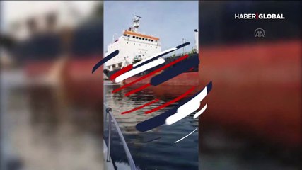 İzmit Körfezi'ni kirleten gemiye 635 bin lira ceza