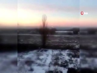 Askerlerin ve ayrılıkçıların çatışmaları amatör kameraya yansıdı