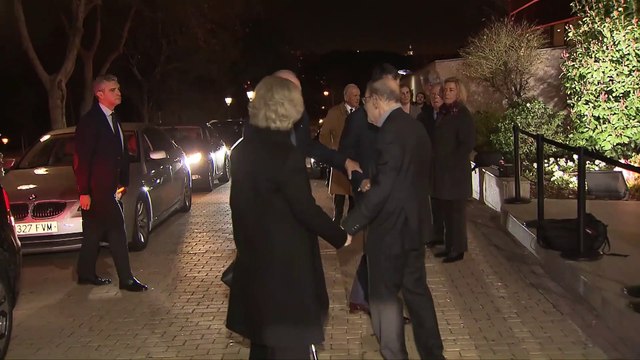 Los Reyes Eméritos en el entierro de Plácido Arango