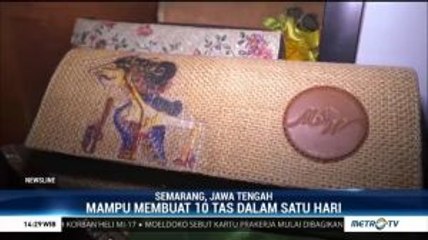Tas Unik Berbahan Pelepah Pisang di Semarang