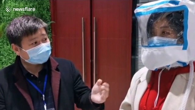Chinese company develops protective hood for medical staff fighting coronavirus