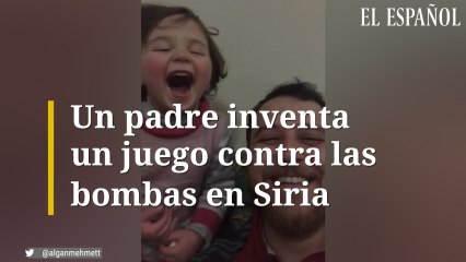 Un padre inventa un juego contra las bombas en Siria