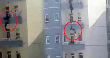 Kayseri'de akıllara durgunluk veren intihar! Balkondan atlayan kocasını son anda yakaladı ancak kurtaramadı