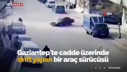 Kontrolden çıkan aracın altında kalmaktan son anda kurtuldu