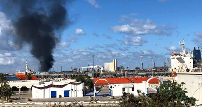 Son dakika: Libya'da Türkiye karşıtı darbeci Hafter'in milisleri: Türkiye'ye ait gemiyi vurduk