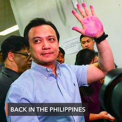 Trillanes back in PH, posts bail for sedition case