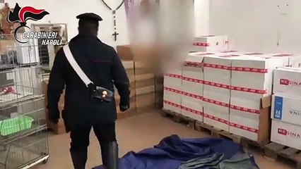Ercolano (NA) - 700 chili di sigarette illegali in un deposito, arrestato 33enne (18.02.20)