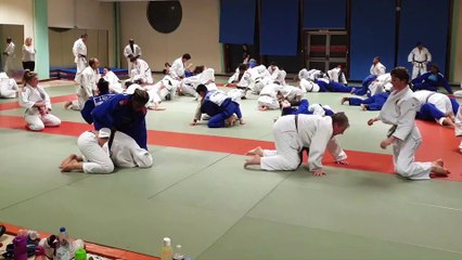Les championnes cubaines Ortiz et Antomarchi en action sur le tatami de Pont-à-Mousson