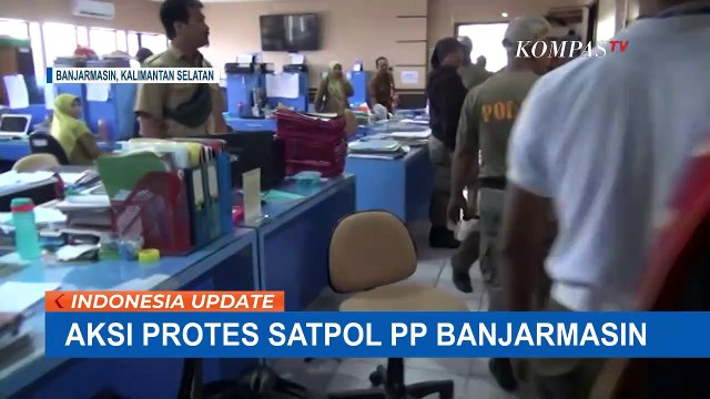 Satpol PP Mengamuk Tuntut Tunjangan di Kantor BKD Banjarmasin