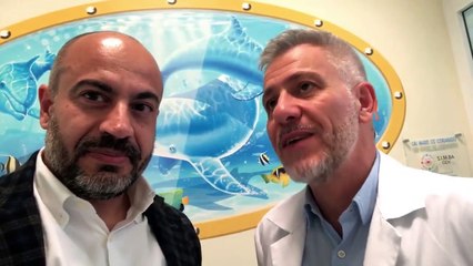 GIANLUIGI PARAGONE ALL' OSPEDALE DI TARANTO