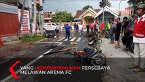 Ricuh, 7 Motor Dibakar Jelang Pertandingan Persebaya VS Arema