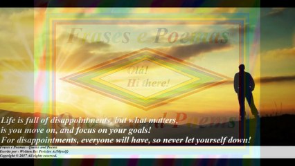 Life is full of disappointments, never let yourself down! (Motivation) [Quotes and Poems]