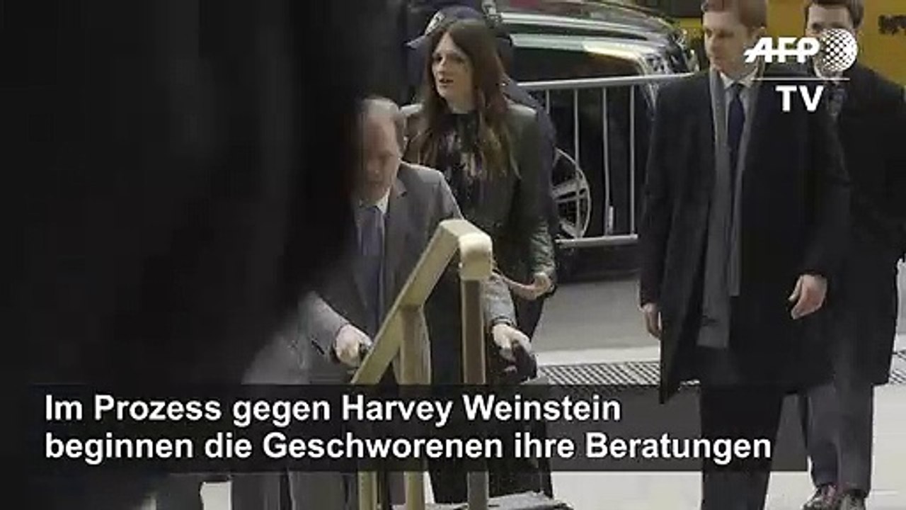 Weinstein-Prozess: Geschworene beraten über Schuldspruch