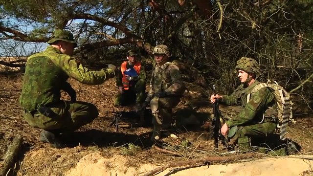 US Army - Team Eagle Conducts Machine Gun Training