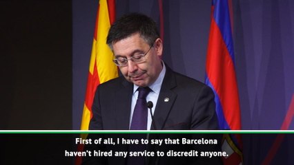Barcelona president denies involvement in social media scandal