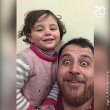 Syrie: Un père invente un jeu pour distraire sa fille pendant les bombardements