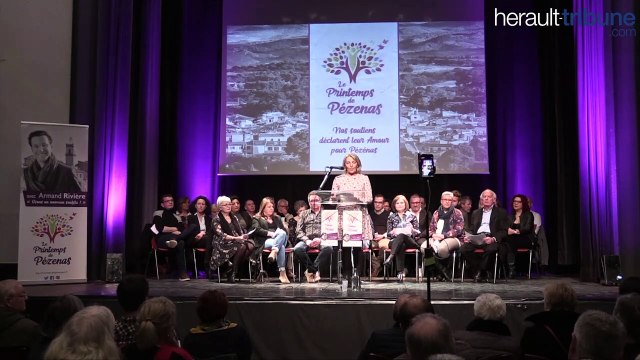 PEZENAS POLITIQUE - Présentation de la liste d'Armand Rivière le printemps de Pézenas