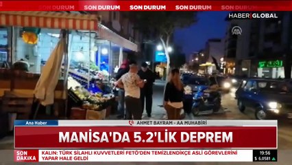 Manisa'da 5.2 büyüklüğünde deprem!