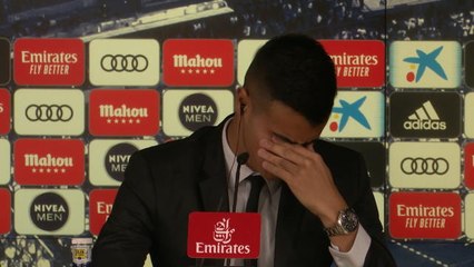 Reinier emotional during Real Madrid presentation