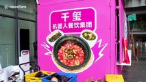 Robot in virus-hit Wuhan serves 36 rice dishes every 15 minutes to hospital staff
