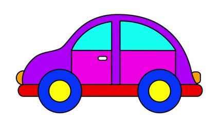 Let's Learn to Draw a Car - Drawing and coloring for kids